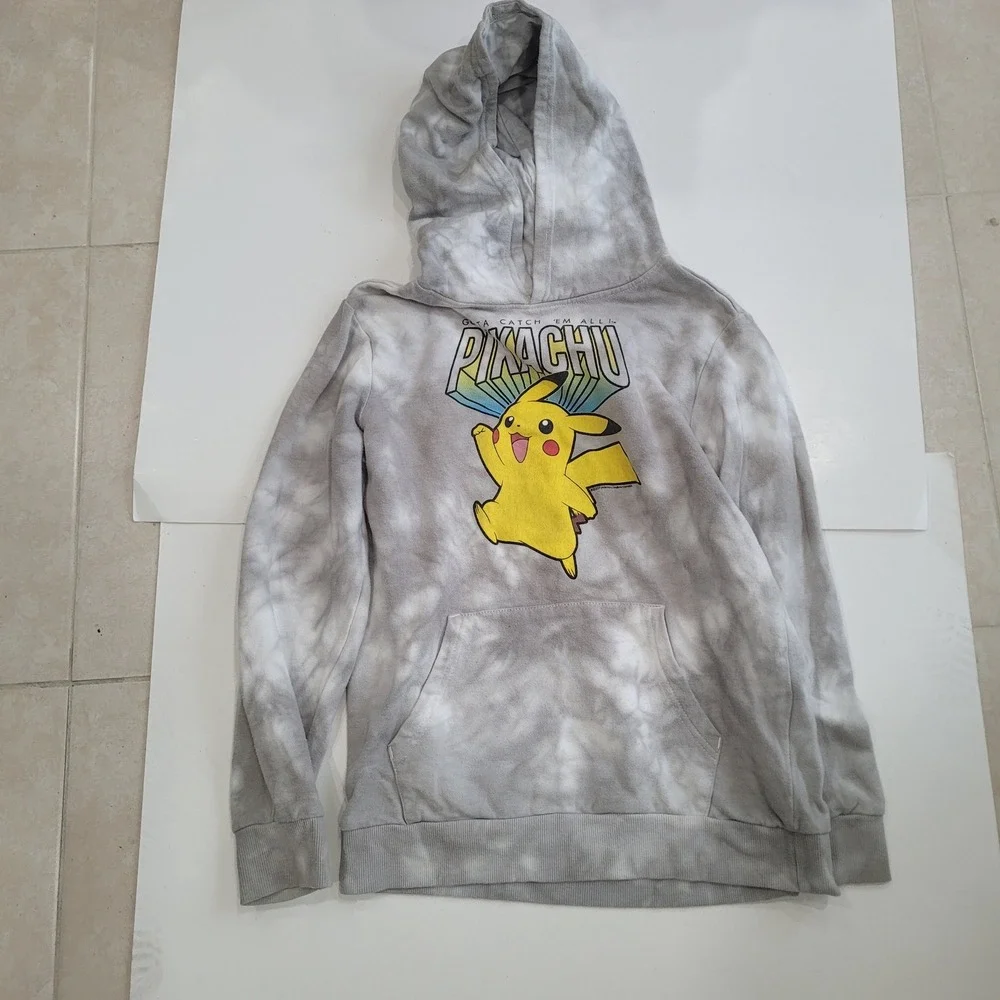 Boys 4pc Bundle‎ Pikachu Pokemon Hoodie Fila Joggers Sweatshirt Size L 10/12